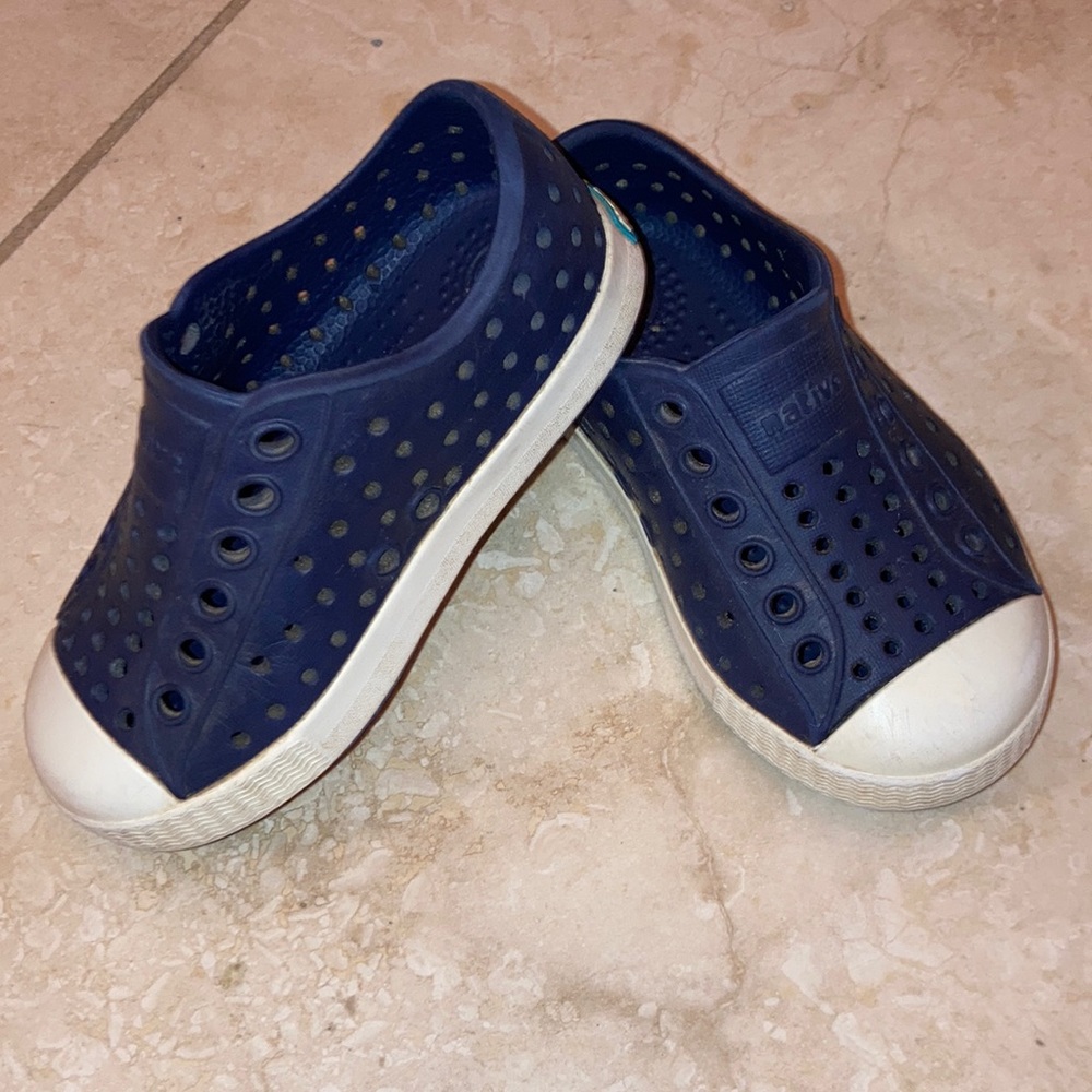 NATIVE Jefferson Kids Navy Blue Jefferson Sneakers C6